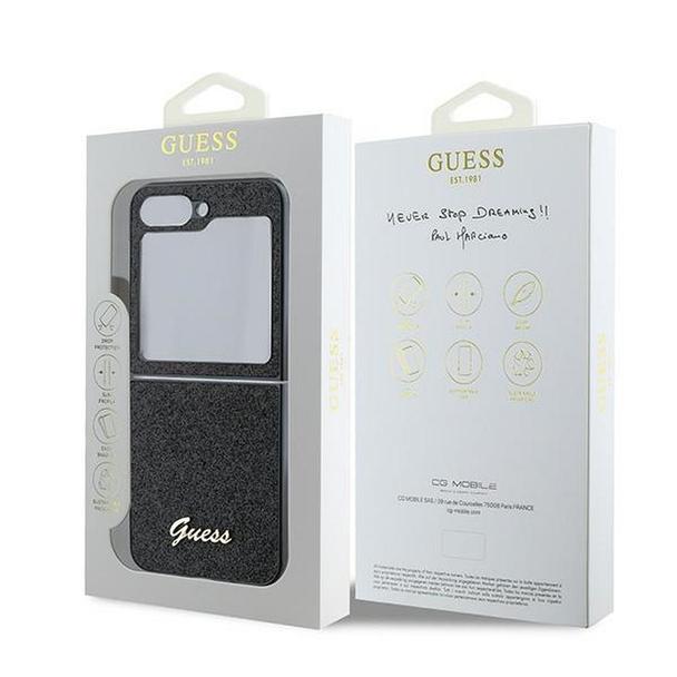 GUESS futerał do SAMSUNG Z Flip 6 GUHCZF6HGGSHK (HC PU 4G Glitter Script) czarny