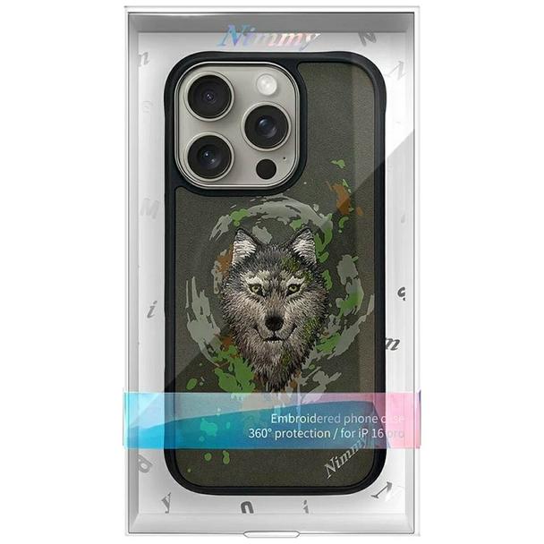 NIMMY futerał WILK kompatybilny z MagSafe do IPHONE 16 Pro Max ciemno szary