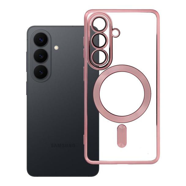 Futerał do Samsung S26 Electro Mag Cover zgodny z MagSafe złoty róż