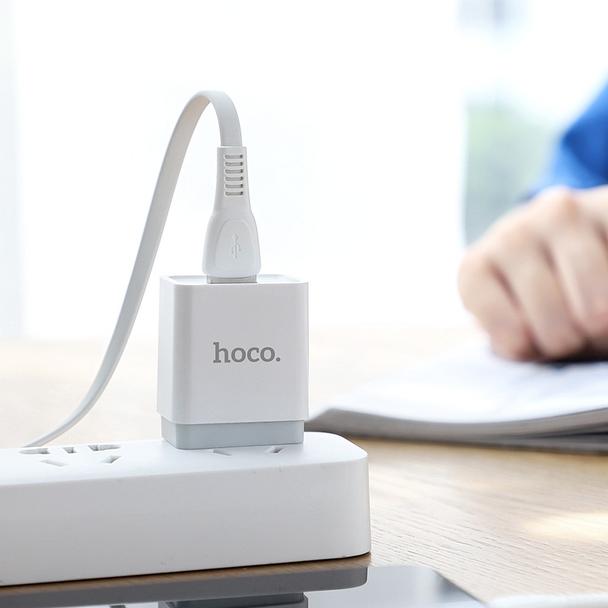 Kabel USB A do USB C Hoco 2,4A 1 m X40 biały