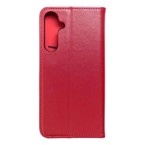Etui z klapką na Samsung A55 5G Smart Pro Book skórzane bordowe