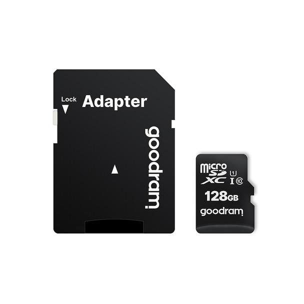 GOODRAM karta pamięci microSD 128GB 100MB/s class 10 UHS I z adapterem SD