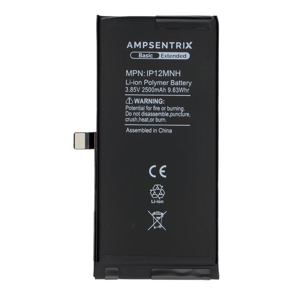 AmpSentrix Basic bateria do iPhone 12 Mini (zwiększona pojemność 2500 mAh)