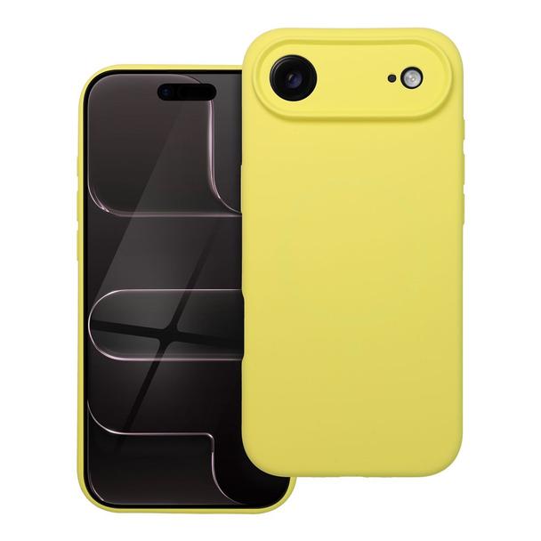 Futerał do iPhone 17 AIR Silicone 2mm zgodny z MagSafe żółty
