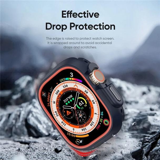DUX DUCIS futerał BAMO do Apple Watch Ultra / Ultra 2 49 mm czarno pomarańczowy