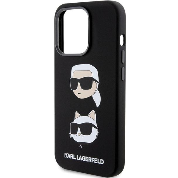 KARL LAGERFELD futerał do IPHONE 15 Pro KLHCP15LSDHKCNK (Silicone KC) czarny
