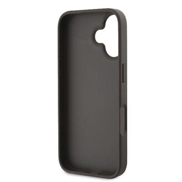 GUESS futerał do IPHONE 16 Plus GUHCP16M4GMGBR (4G PU Big Logo) brązowy