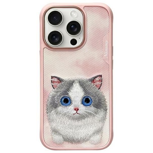 NIMMY futerał BIG EYED PET 2.0 Cat do IPHONE 16 Pro różowy
