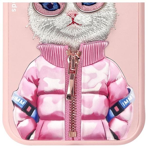 NIMMY futerał COOL&CUTE 2.0 Cat do IPHONE 15 różowy