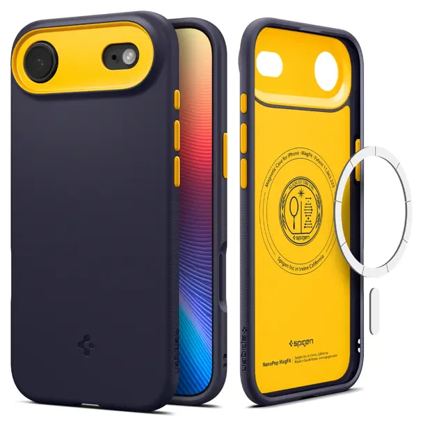 SPIGEN futerał NANO POP MAG kompatybilny z MagSafe do IPHONE 17 Air blueberry navy