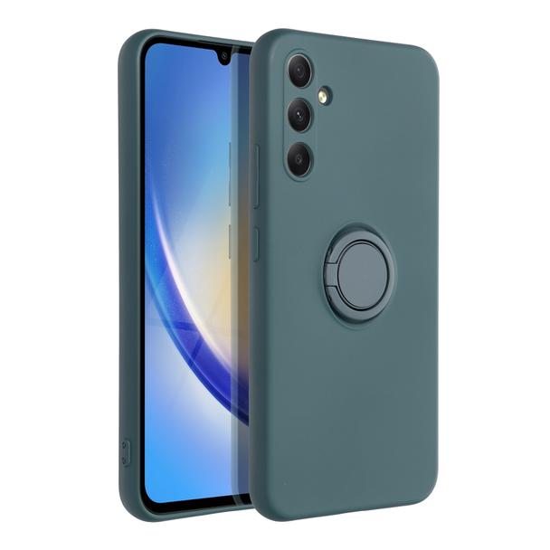 Futerał do Samsung A34 5G Silicone Ring zielony