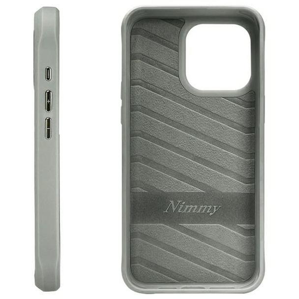 NIMMY futerał GLASSES COOL CAT do IPHONE 15 Pro szary