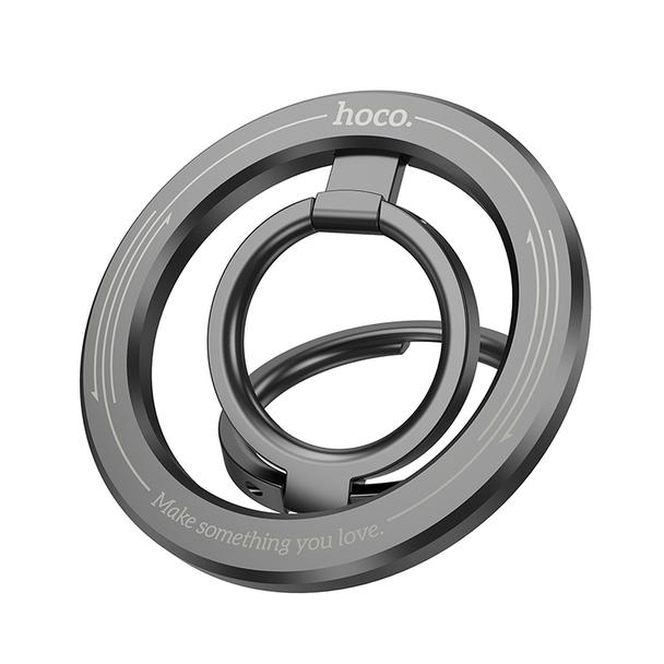 Uchwyt na telefon na palec Hoco magnetyczny Ring GH2 czarny