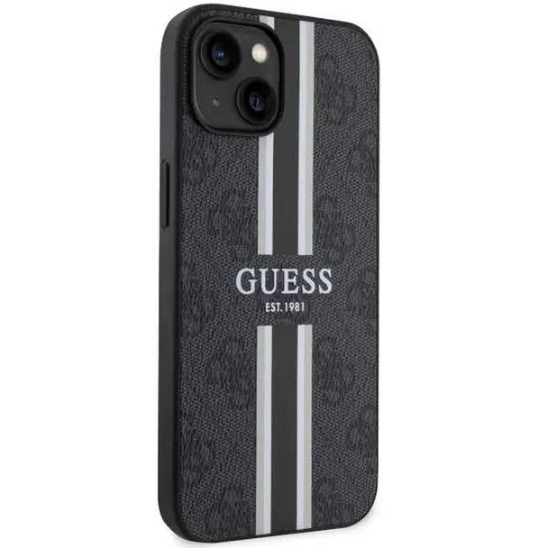 GUESS futerał do IPHONE 14 kompatybilny z MagSafe GUHMP14SP4RPSK (4G Printed Stripes) czarny