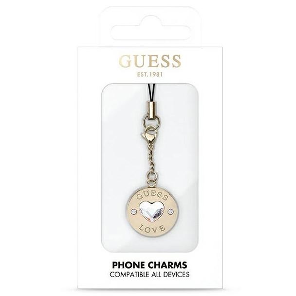 GUESS charms GUCPMHGLD (Heart Diamond Charm with Rhinestones)
