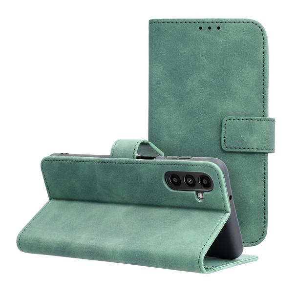 Etui z klapką na Samsung A13 5G / A04S Tender Book zielone