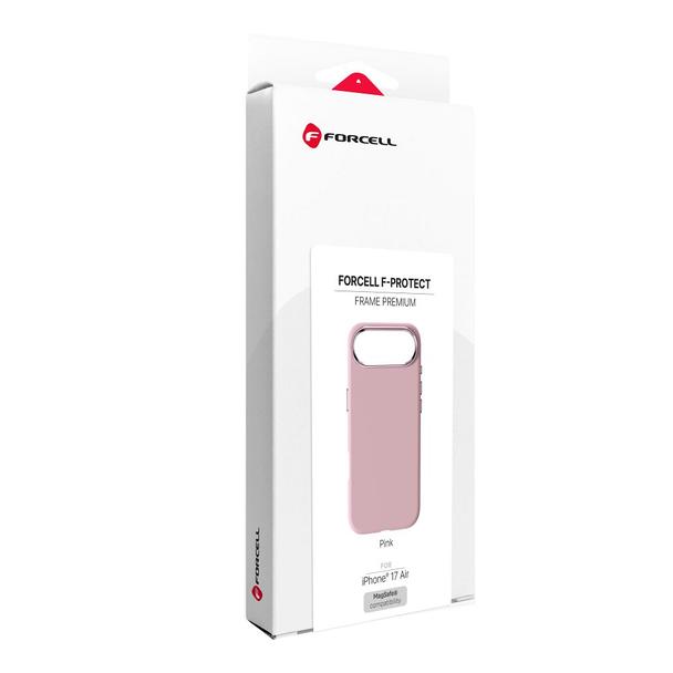 Etui na iPhone 17 AIR Forcell F-Protect Frame Premium zgodne z MagSafe różowe 0INT