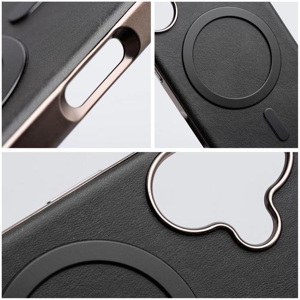 Futerał do Samsung S25 FE Gentleman Mag Cover zgodny z MagSafe czarny