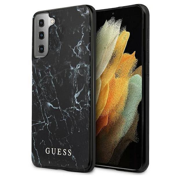 GUESS futerał do SAMSUNG S21 Plus GUHCS21MPCUMABK (Marble) czarny