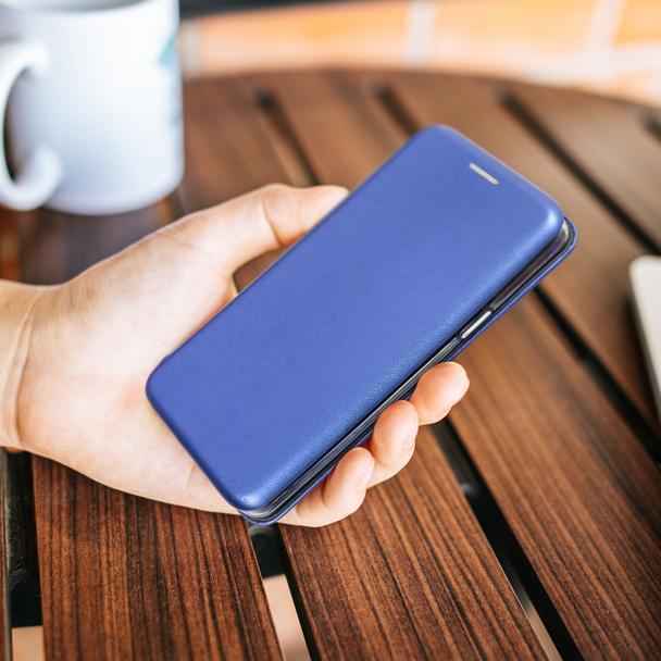 Etui z klapką na Samsung S24 ULTRA Elegance Book granatowe