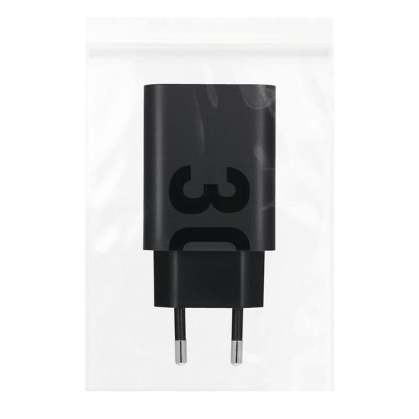 MOTOROLA oryginalna ładowarka sieciowa Typ C 30W MC302 czarna bulk