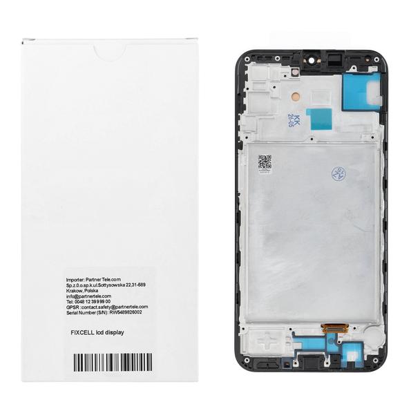 REWA wyświetlacz LCD do SAMSUNG A15 OLED czarny z ramka