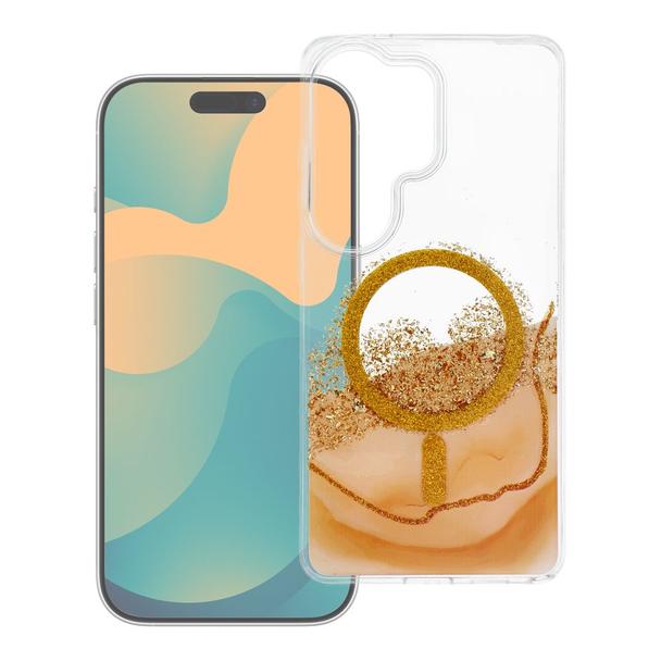Etui na Samsung S24 / S25 Golden zgodne z MagSafe złote