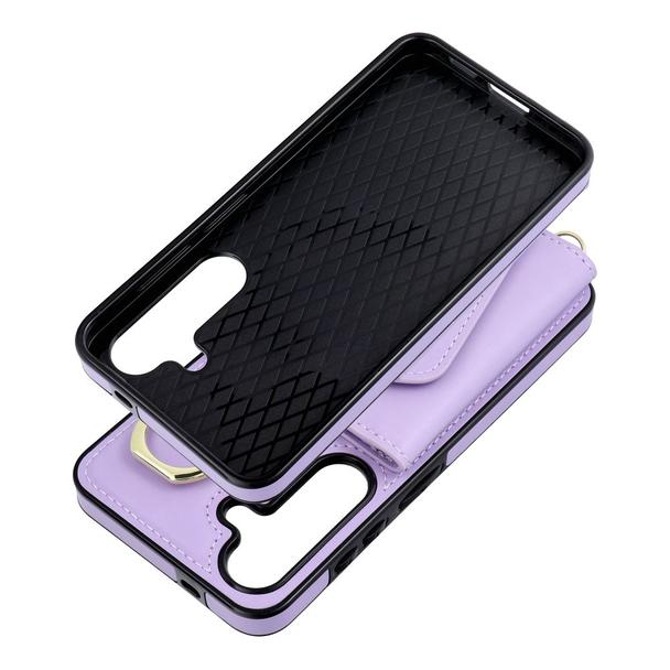 Futerał do Samsung A35 5G Wonder z portfelem liliowy
