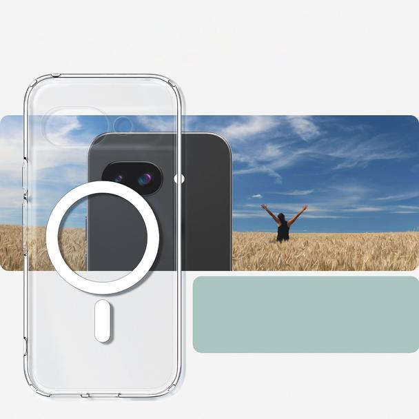 SPIGEN futerał ULTRA HYBRID MAG kompatybilny z MagSafe do GOOGLE PIXEL 9A clear/white