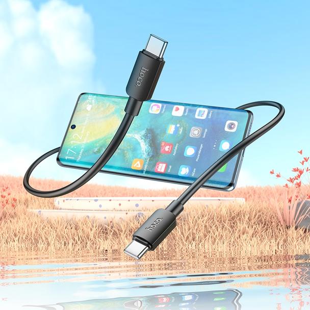 Kabel USB C do USB C Hoco PD 3A 60W 1 m X96 czarny