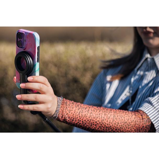 Selfie stick Forcell F-Grip MagSelfie S100M zgodny z MagSafe z pilotem bezprzewodowym czarny 0INT
