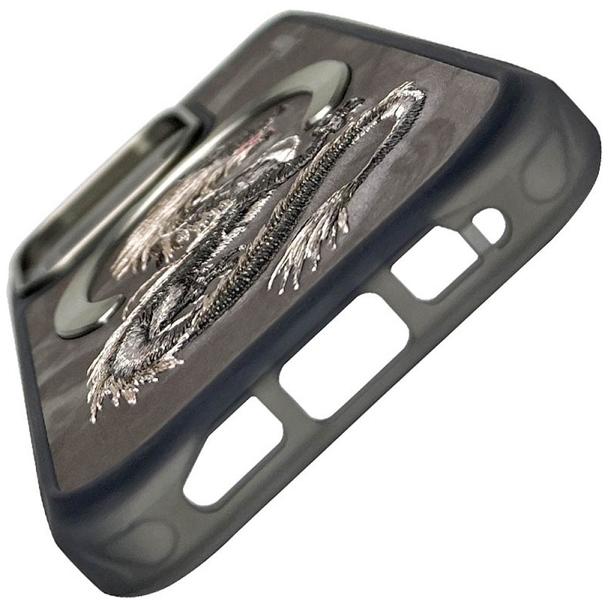 NIMMY futerał DRAGON kompatybilny z MagSafe do IPHONE 16 Pro szary