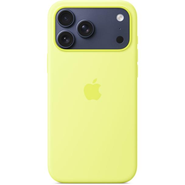 iPhone 17 Pro Max Silicone Case with MagSafe – Neon Yellow 0INT