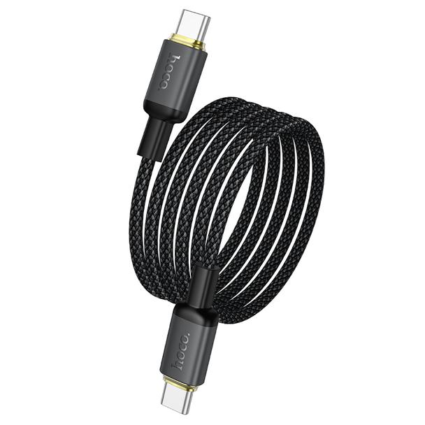 Kabel USB C do USB C Hoco 3A 60W 1 m X128 Benefit czarny