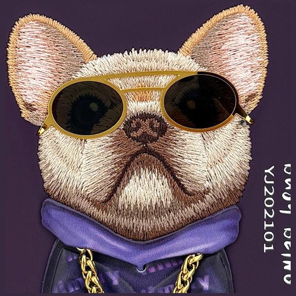 NIMMY futerał GLASSES COOL DOG do IPHONE 18 Pro/17 Pro fioletowy