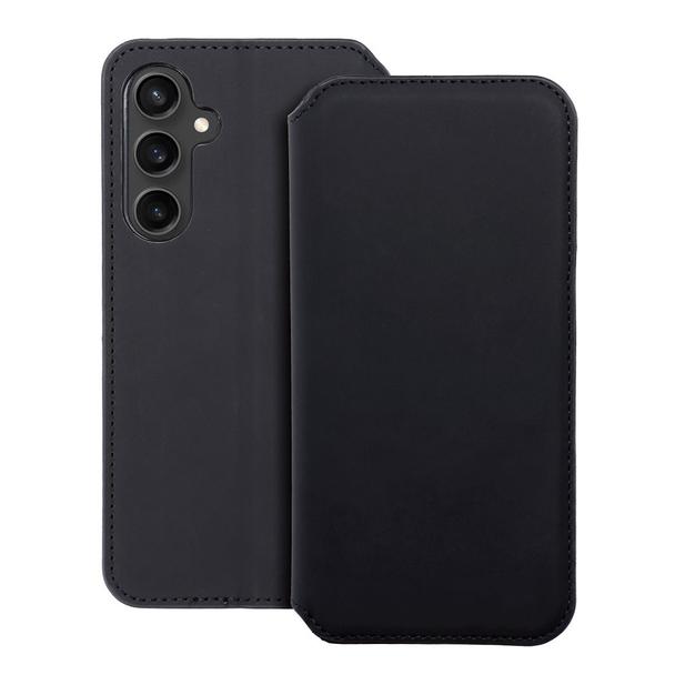 Etui z klapką na Samsung S23 FE Dual Pocket Book czarne