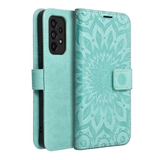 Etui z klapką na Samsung A53 5G Mezzo Book mandala zielone