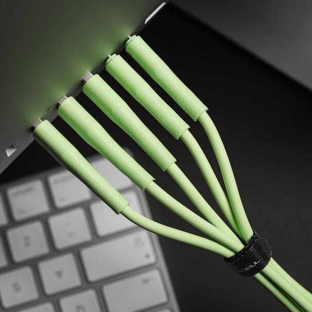 Kabel USB-C do USB-C Forcell F-Energy QC4.0 PD 3A 60W Silicone 1 m C344 zielony