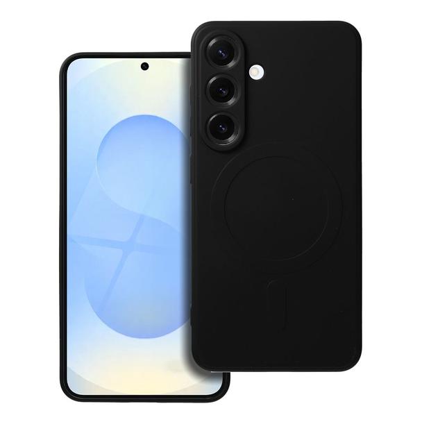 Futerał do Samsung S25 Silicone Mag Cover zgodny z MagSafe czarny
