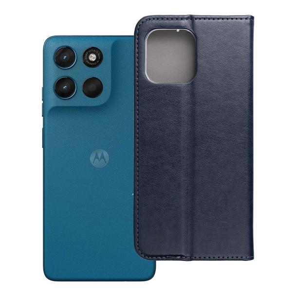 Etui z klapką na Motorola G57 Power Smart Magneto granatowe