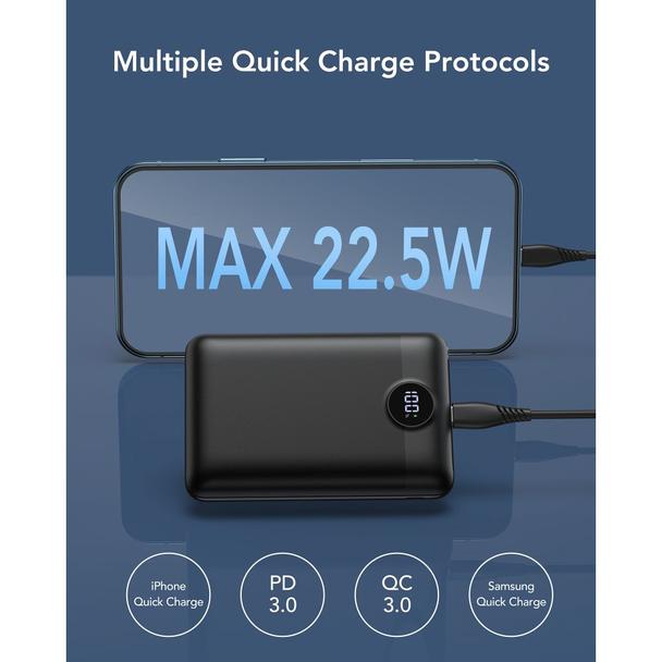Powerbank Veger S20 (W2053) PD QC3.0 2A 22,5W 20000 mAh czarny 0INT