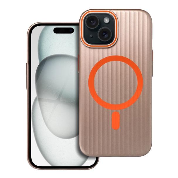 Futerał do iPhone 15 Simply zgodny z MagSafe tytanowy pustynny
