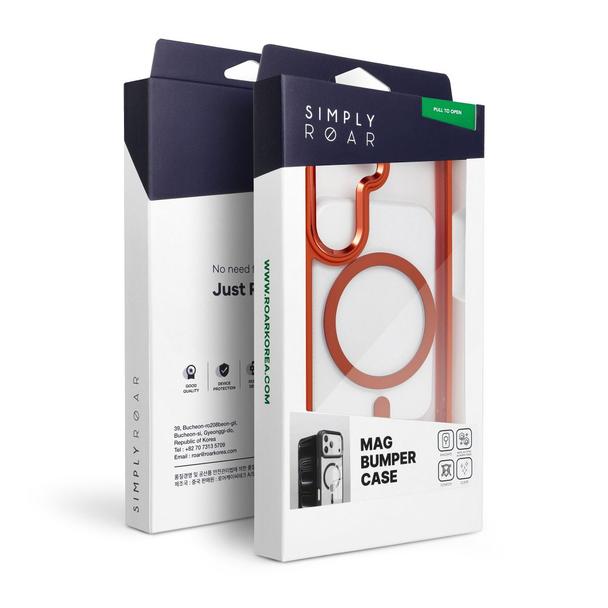 ROAR futerał MAG BUMPER kompatybilny z MagSafe do SAMSUNG S26 Plus pomarańczowy