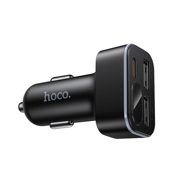 Ładowarka samochodowa Hoco z LCD 2x USB A + 1x USB C QC3.0 PD 42W Z63A czarna