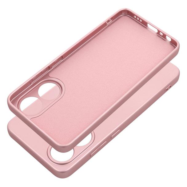 Futerał do Oppo A78 4G Metallic różowy