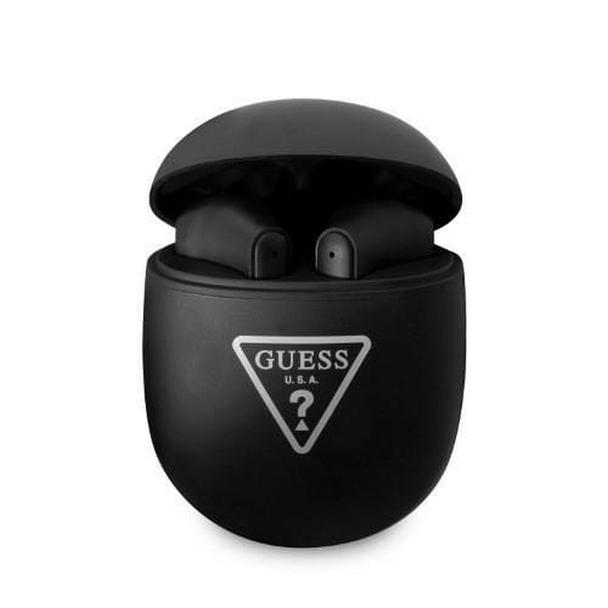 GUESS słuchawki bezprzewodowe bluetooth TWS + stacja dokująca GUTWST82TRK (Triangle Logo) czarne