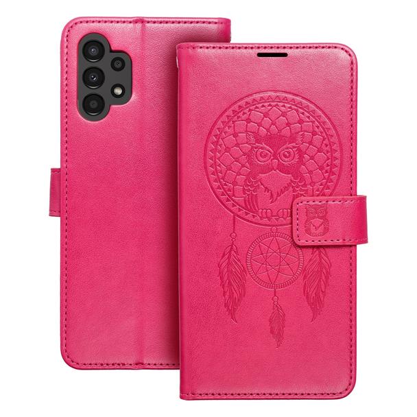 Etui z klapką na Samsung A13 4G Mezzo Book łapacz snów magenta