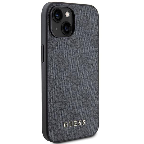 GUESS futerał do IPHONE 15 GUHCP15SG4GFGR (4G Metal Logo) szary