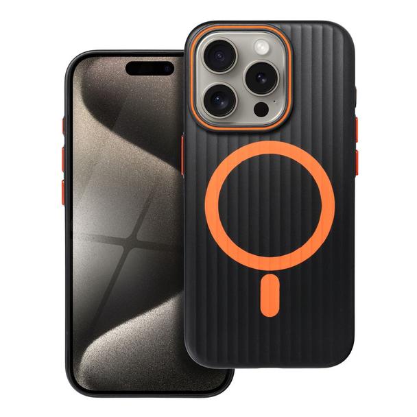 Futerał do iPhone 15 PRO Simply zgodny z MagSafe tytanowy czarny