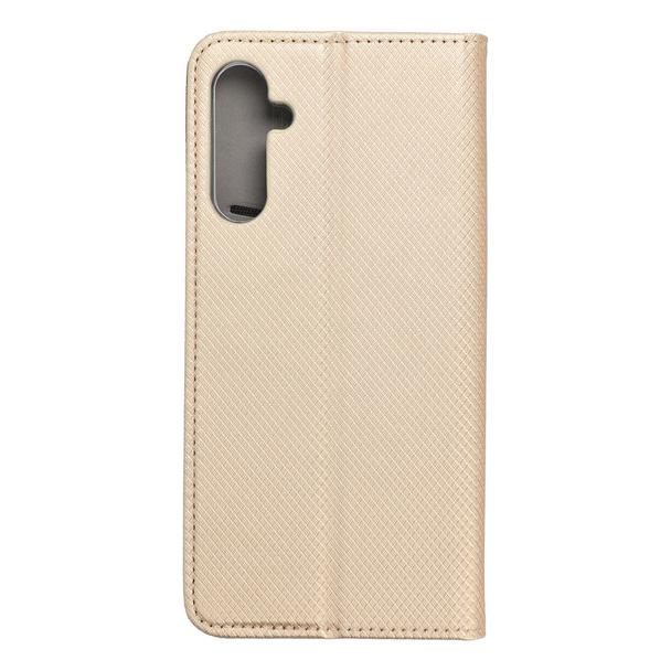 Etui z klapką na Samsung A25 5G Smart Case Book złote